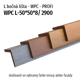 bočná "L" WPC lišta Profi & Prémium