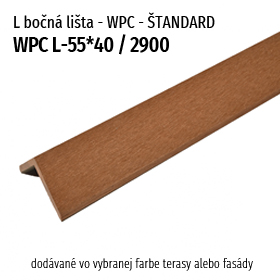 bočná L WPC lišta Štandard