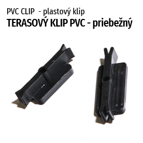 PVC clip - plastový klip - terasový