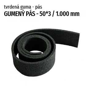 Gumený pás 3 mm hrúbky